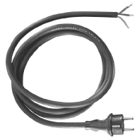 Bachmann 320.175  - Schuko-Zuleitung Gummi 3,00m sw 320.175