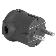 Bachmann 911.172  - Schuko-Stecker sw, Winkel 911.172