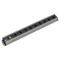 Bachmann 300.004  - Handwerkerleiste 9fach mit Schalter, 2m Zul 300.004