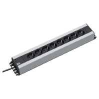 Bachmann 300.006  - 19Zoll Steckdosenleiste 8f Schuko,35 Grad 300.006