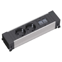 Bachmann 317.101  - Steckdosenleiste 2xSchu.2xCAT5e kurz 317.101
