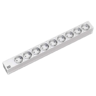 Bachmann 333.401  - 19Zoll Steckdosenleiste 9f 1HE 9xSchuko alu 333.401