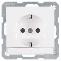 BERKER 41496089  - SCHUKO-Steckdose m. Beschr iftungsfeld 41496089
