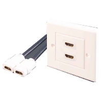 E+P Elektrik HDW 20 Lose  - HDMI-Installationsdose 2fach,ws,lose HDW 20 Lose