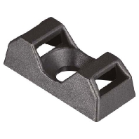 HellermannTyton CTQM5-PA66-BK-C1  (100 St&uuml;ck) - Montagesockel 21x9,5mm schwarz CTQM5-PA66-BK-C1