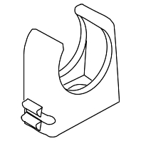 Kleinhuis 796.130  (100 St&uuml;ck) - RO-Clip-Rohrschelle lgr M20 796.130
