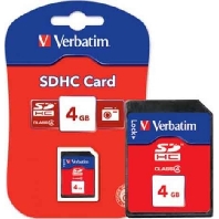 Verbatim 15-020-161  - SDHC-Card 4GB Class 4 15-020-161