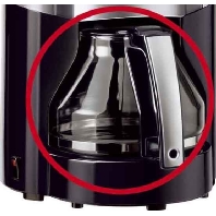 Melitta Haushaltsprod. Typ 98 sw-plat  - Glaskanne Typ 98 sw-plat