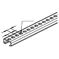 Niedax 2971/2 GL  (2 Meter) - Ankerschiene 2971/2 GL