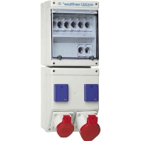 Walther Werke 6953002  - Steckdosenkombination Kunststoff, Wandgeh. 6953002