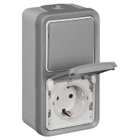 LEGRAND 69746  - Kombination gr Steckd.+We.schalter 69746
