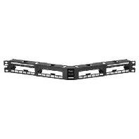 Panduit QAPP24BL  - Patchpanel - gewinkelt 1HE 24 Ports QAPP24BL