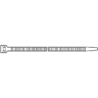 Image of KS 2.5/98 sw (100 Stück) - Cable tie 2,5x98mm black KS 2.5/98 sw