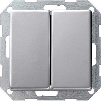 Image of 0125203 - Series switch flush mounted aluminium 0125203