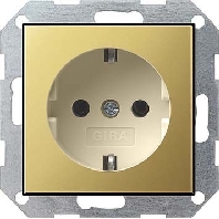 Image of 0180614 - Socket outlet protective contact brass 0180614