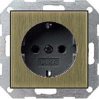 Image of 0188603 - Socket outlet protective contact bronze 0188603