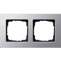 Image of 0212203 - Frame 2-gang aluminium 0212203