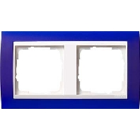 Image of 0212399 - Frame 2-gang blue 0212399