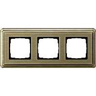 Image of 0213621 - Frame 3-gang bronze 0213621