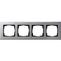 Image of 0214206 - Frame 4-gang aluminium 0214206