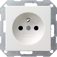 Image of 048527 - Socket outlet earthing pin white 048527