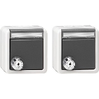 Image of 078730 - Socket outlet protective contact grey 078730