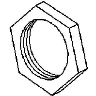 Image of 347 - Hexagon nut M10 347