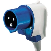 Image of 3306 - CEE plug 32A 3p 6h 230 V (50+60 Hz) blue 3306