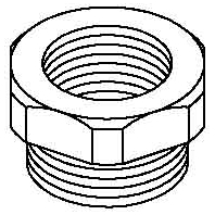 Image of 107 R M20-16 PA - Adapter ring M16 / M20 plastic 107 R M20-16 PA