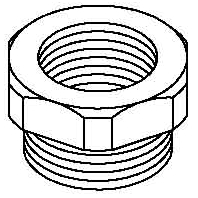 Image of 107 R M25-20 PA - Adapter ring M20 / M25 plastic 107 R M25-20 PA