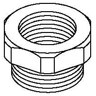 Image of 107 R M32-25 PA - Adapter ring M25 / M32 plastic 107 R M32-25 PA