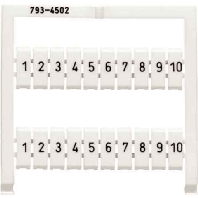 Image of 793-4507 - Label for terminal block 4mm white 793-4507