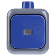 Image of 2621 WDI - Push button 1 make contact (NO) blue 2621 WDI