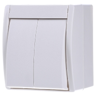 Image of 2601/5 W-54 - Series switch surface mounted white 2601/5 W-54