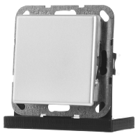 Image of 0121203 - Two-way switch flush mounted aluminium 0121203