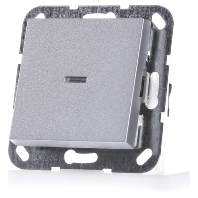 Image of 012226 - Two-way switch flush mounted aluminium 012226