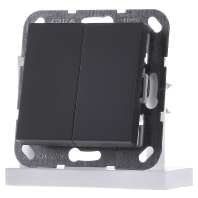 Image of 012528 - Series switch flush mounted anthracite 012528