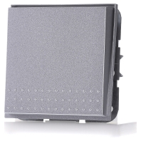 Image of 012665 - Two-way switch flush mounted aluminium 012665