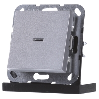 Image of 013626 - Two-way switch flush mounted aluminium 013626