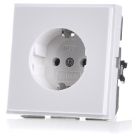 Image of 018866 - Socket outlet protective contact white 018866