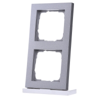 Image of 021225 - Frame 2-gang aluminium 021225