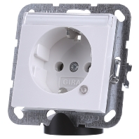 Image of 045203 - Socket outlet protective contact white 045203