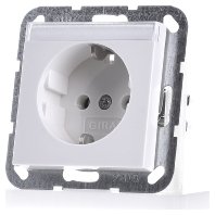 Image of 045703 - Socket outlet protective contact white 045703