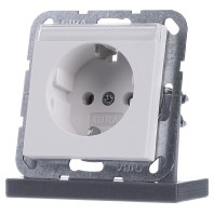 Image of 045727 - Socket outlet protective contact white 045727