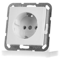 Image of 046627 - Socket outlet protective contact white 046627