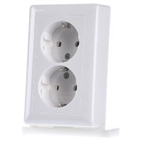 Image of 078003 - Socket outlet protective contact white 078003