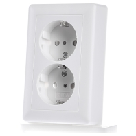 Image of 078327 - Socket outlet protective contact white 078327
