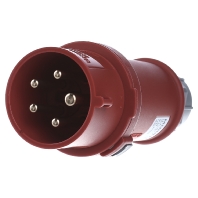 Image of 3319A - CEE plug 16A 5p 6h 400 V (50+60 Hz) red 3319A