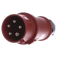 Image of 3322 - CEE plug 32A 5p 6h 400 V (50+60 Hz) red 3322