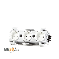 TEHALIT G4301 rws  - Kanalsteckdose rws 3fach, BRSN G4301 rws